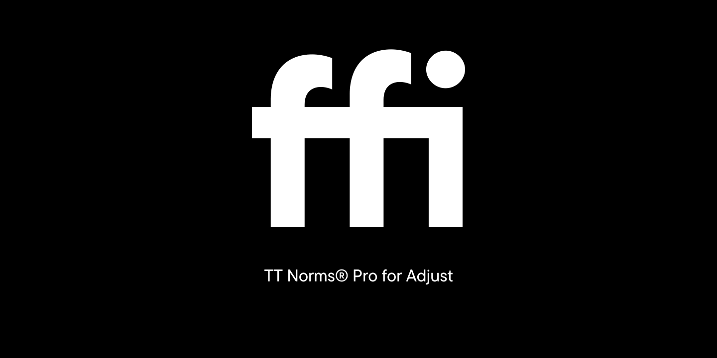 Turning off ligatures in TT Norms&reg; Pro