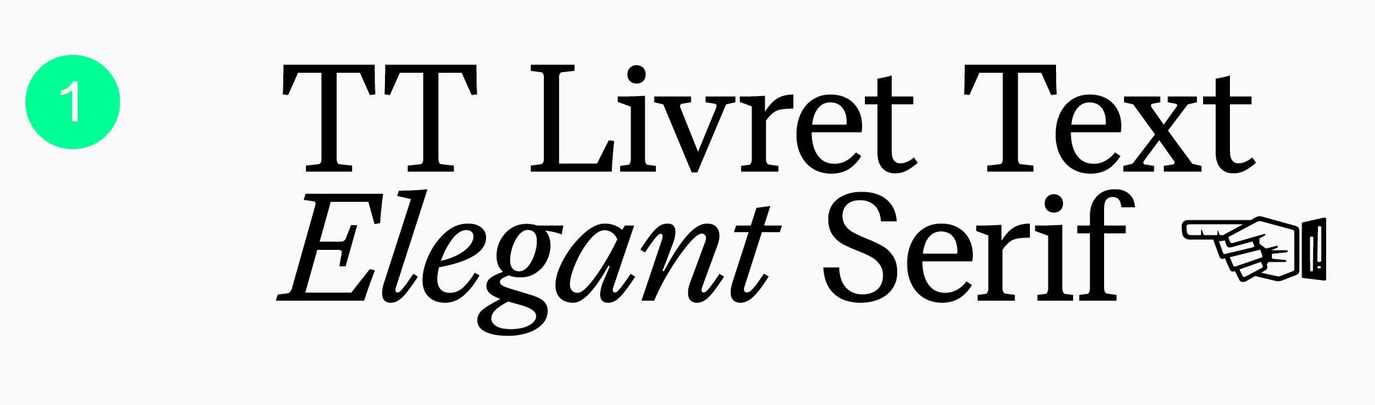 Text typefaces