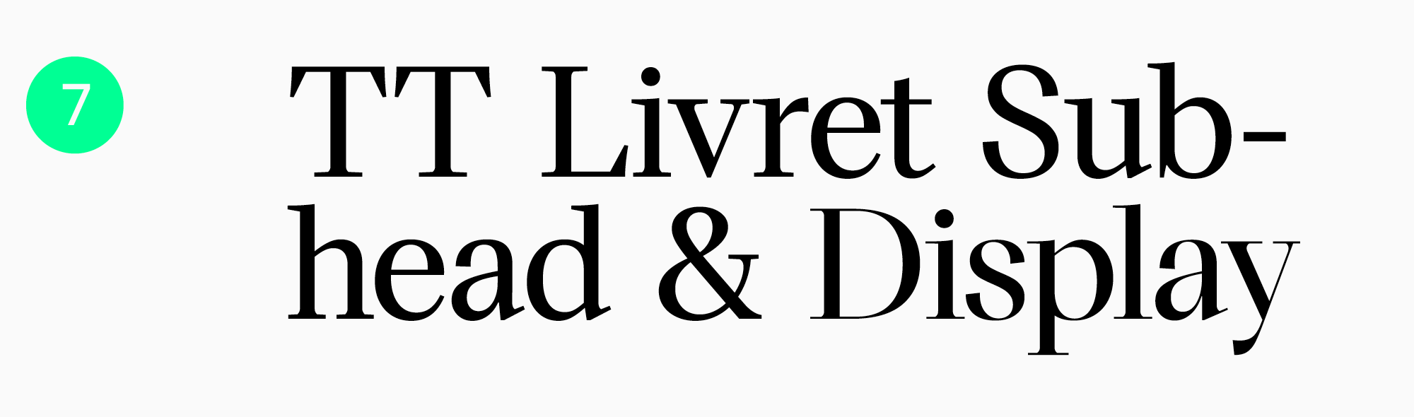 Text typefaces