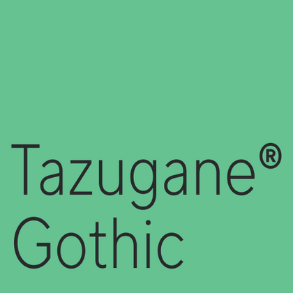 Polices similaires à Tazugane® Gothic