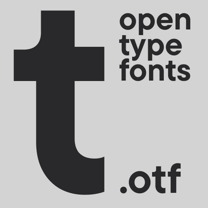 OpenType polices