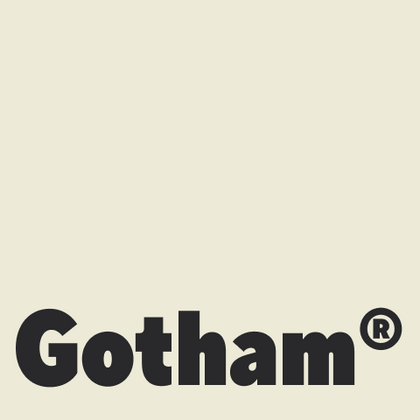 Polices similaires à Gotham