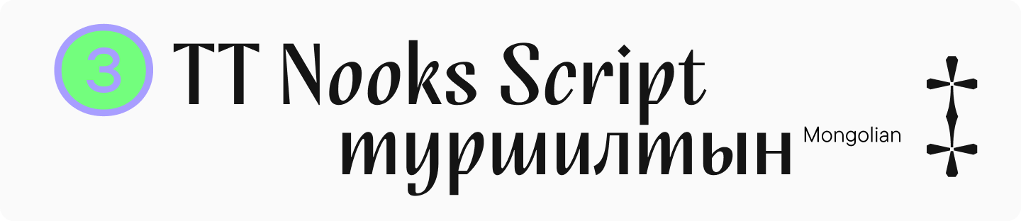 TT&nbsp;Nooks Script Cyrillic Script Font