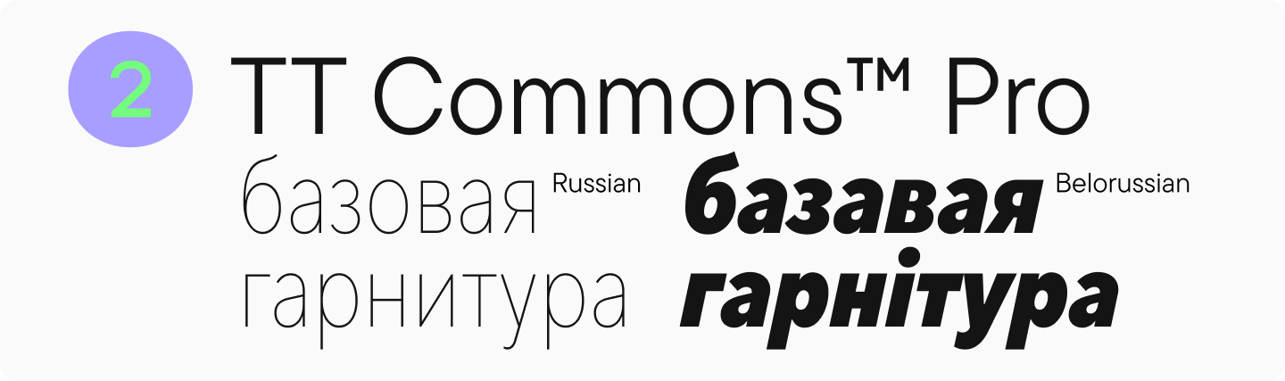 TT&nbsp;Commons&trade; Pro Cyrillic Font