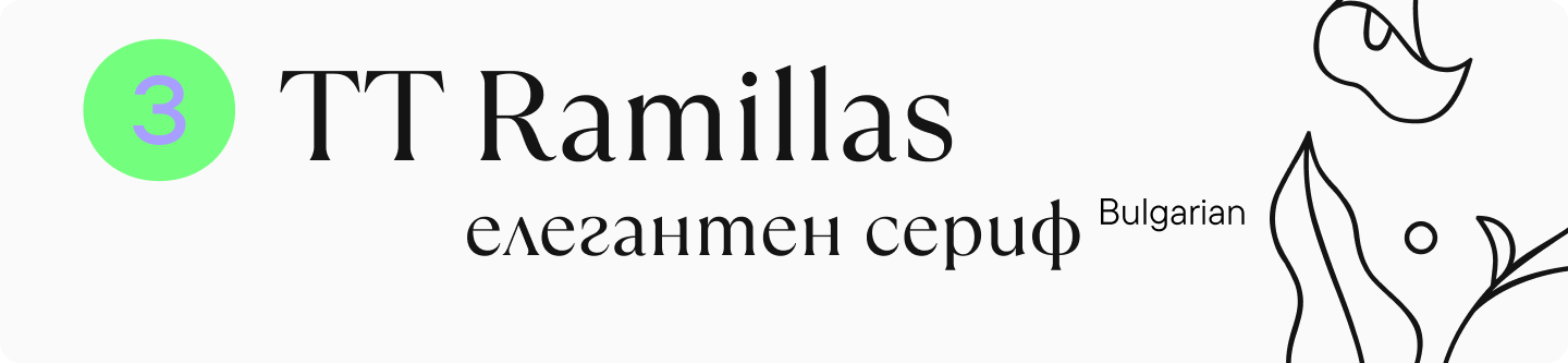 TT&nbsp;Ramillas Cyrillic Serif Font