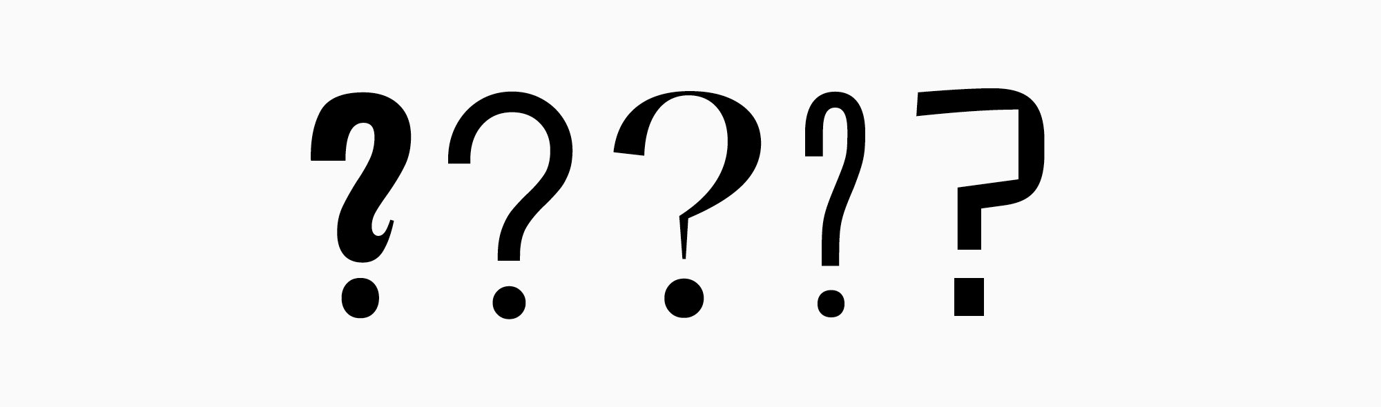 Formulating the task and how it influences the process of font development
