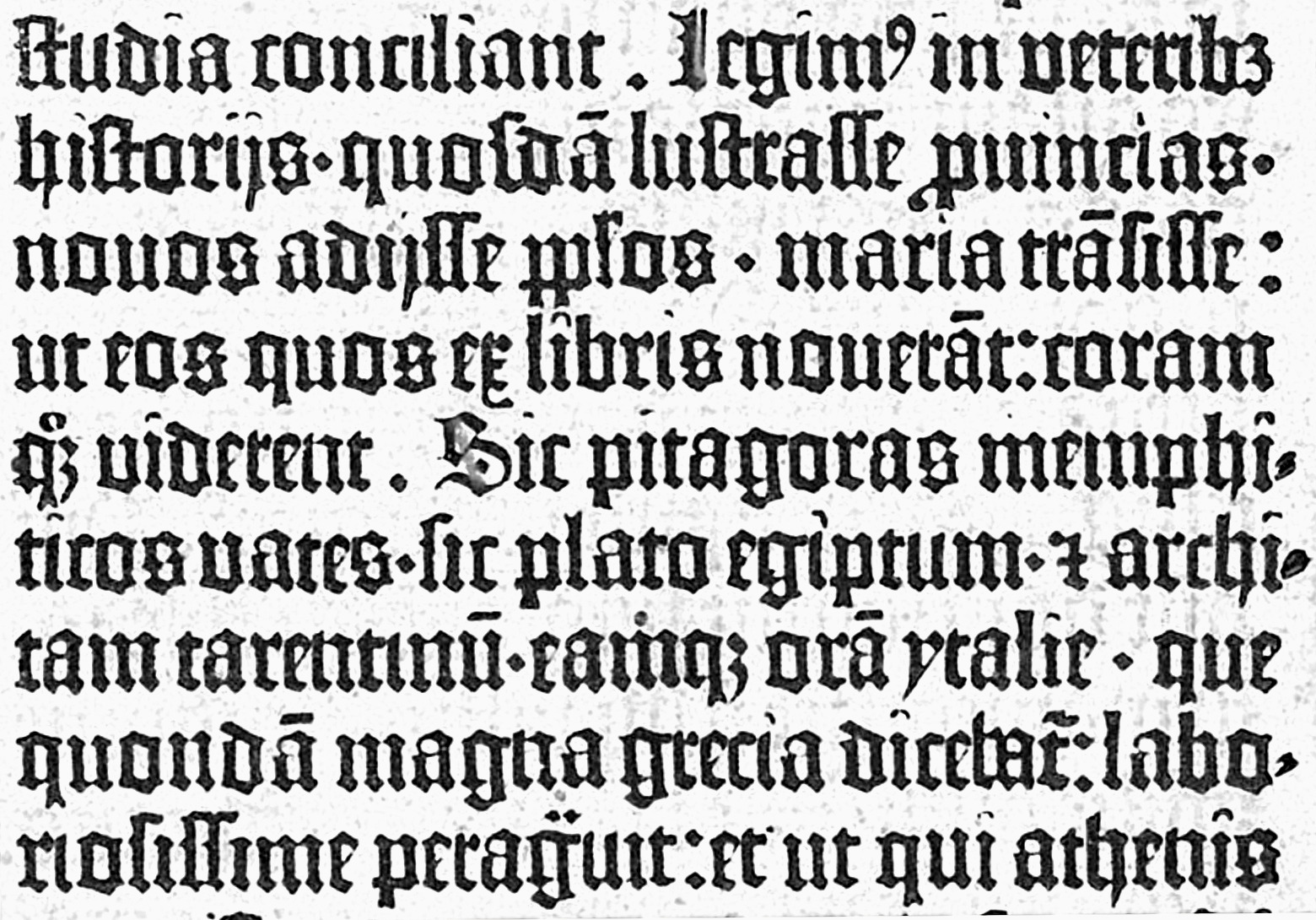 First printer fonts