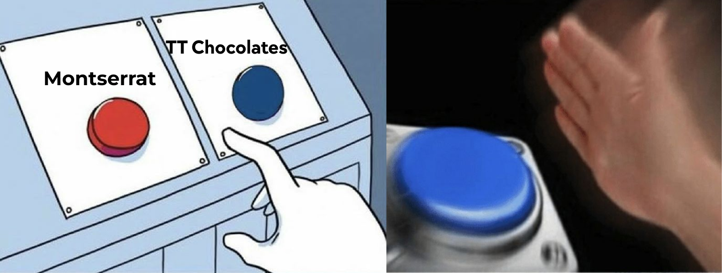 TT&nbsp;Chocolates instead of&nbsp;Montserrat