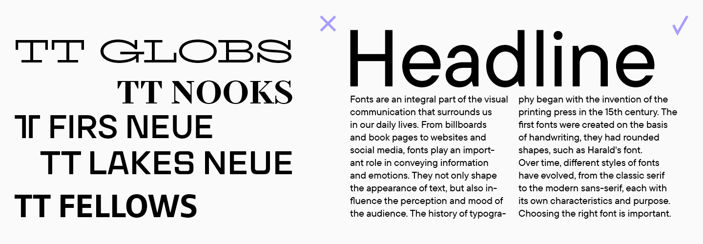Don&rsquo;t use more than two fonts