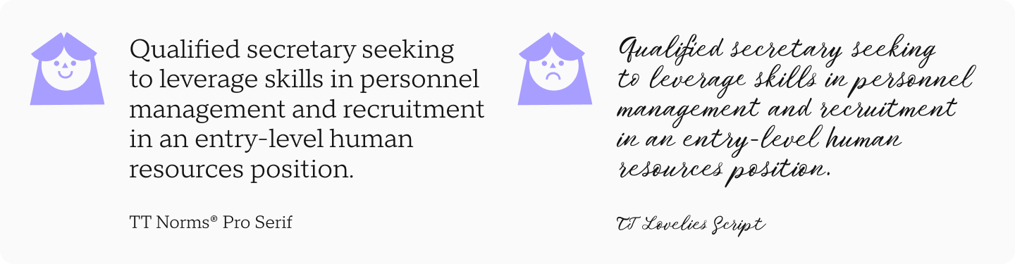 The Role of&nbsp;Font in&nbsp;a&nbsp;Resume: How Font Affects Perception