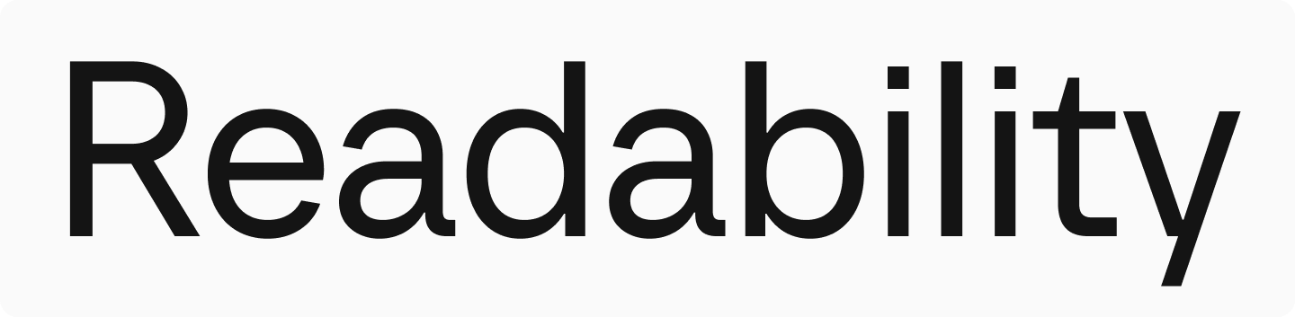 Readability and Legibility