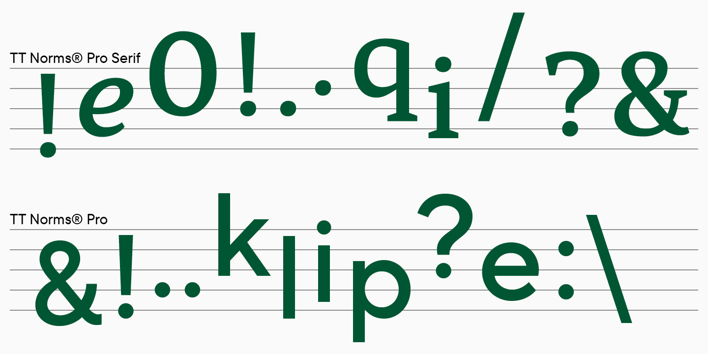 Complementing Each Other: Font Pairs Using TT Norms&reg; Pro and TT Norms&reg; Pro Serif as an Example