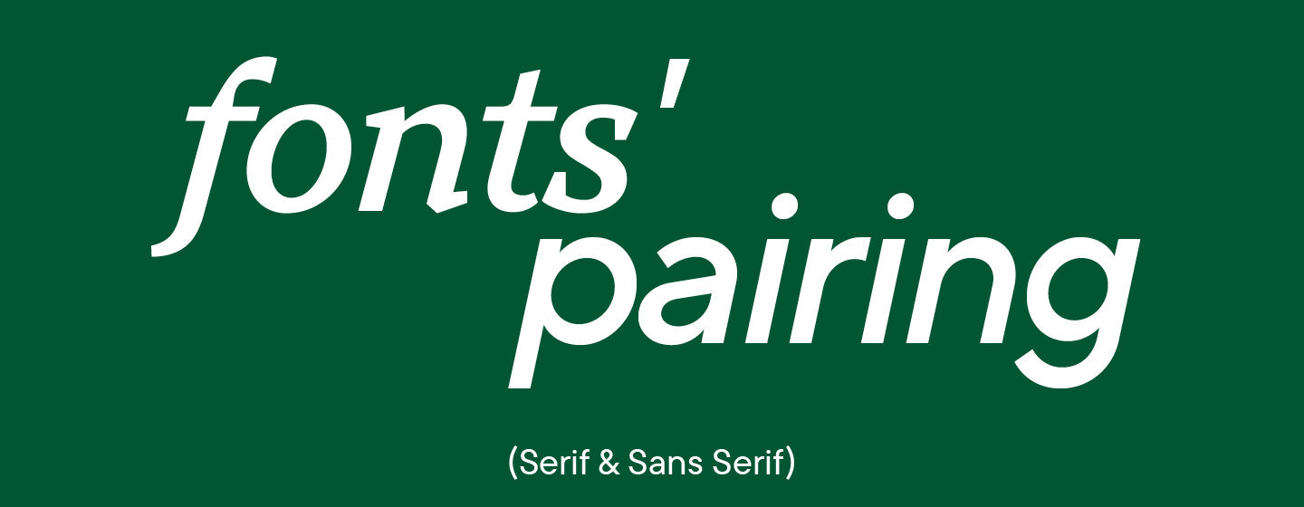 What is a font pair?
