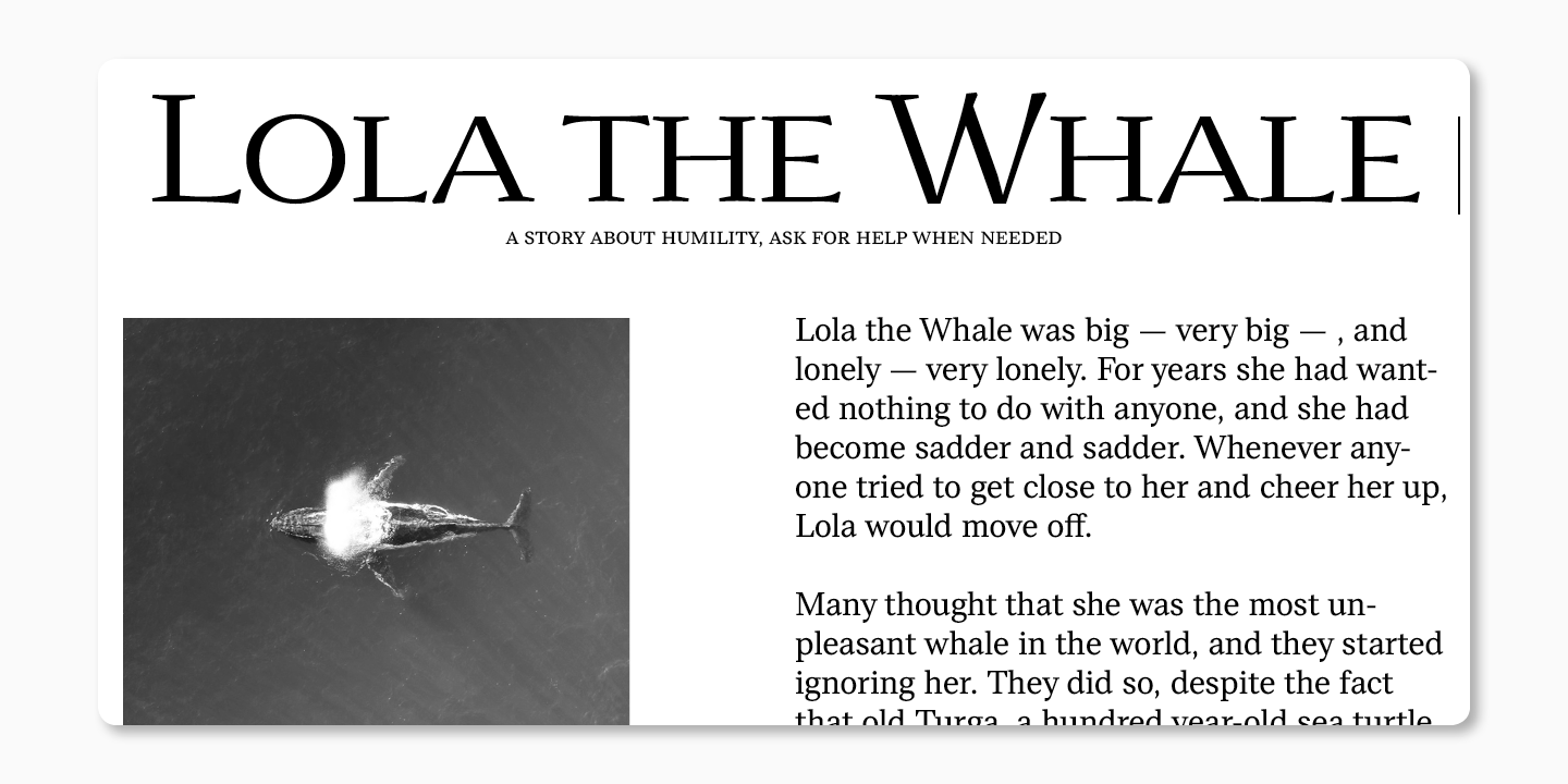 Font pair examples