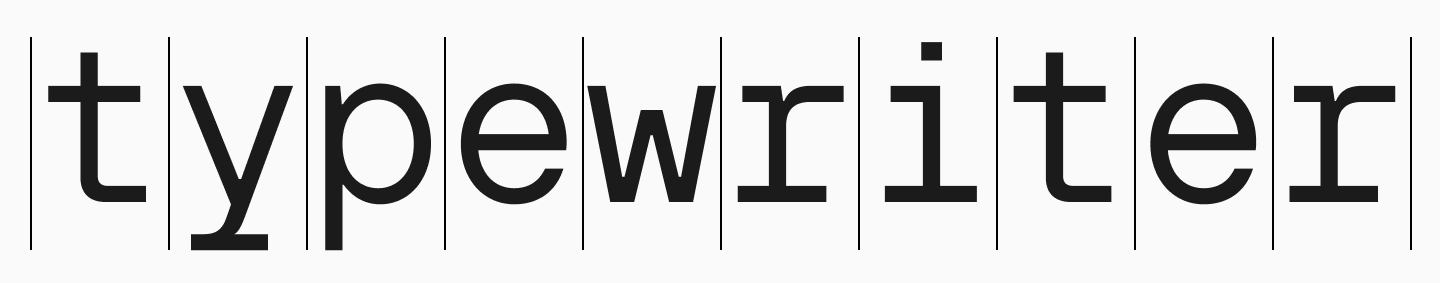 What Are Typewriter-Style Fonts?