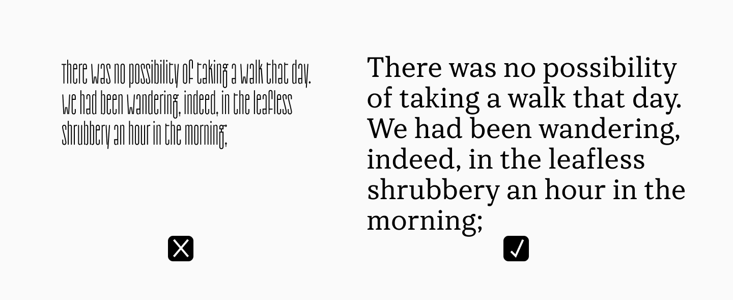 Readability and Perception