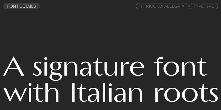 TT Ricordi Allegria