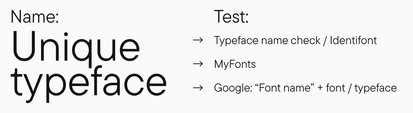 How to&nbsp;Check the Uniqueness of&nbsp;a&nbsp;Font Name