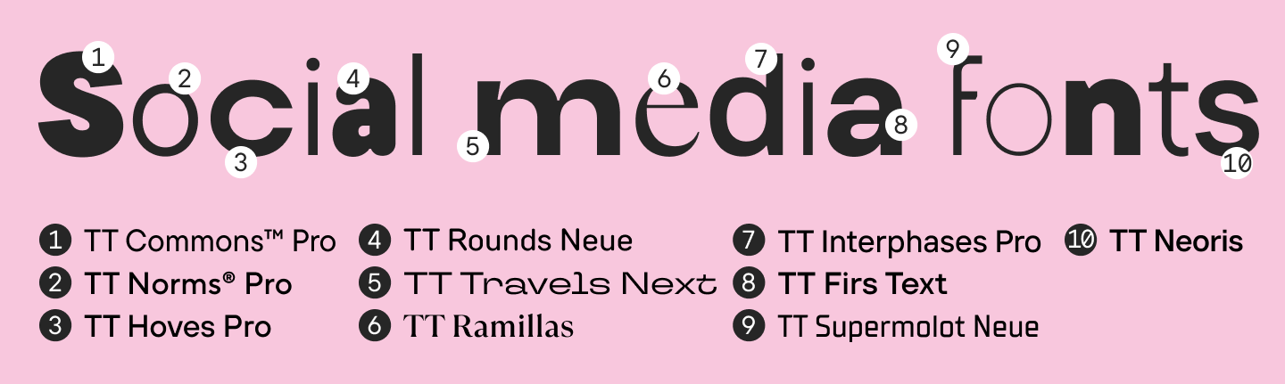 Top&nbsp;10 Fonts for Social Media Use