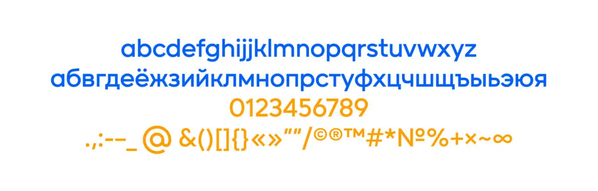 Creating a font for Mail.ru Group logo setting