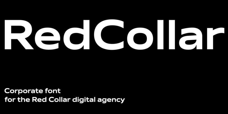 Corporate font for the Red Collar
