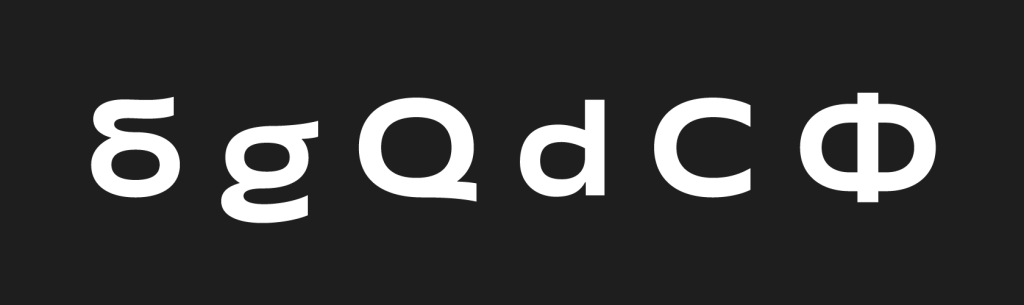 Corporate font for the Red Collar digital agency