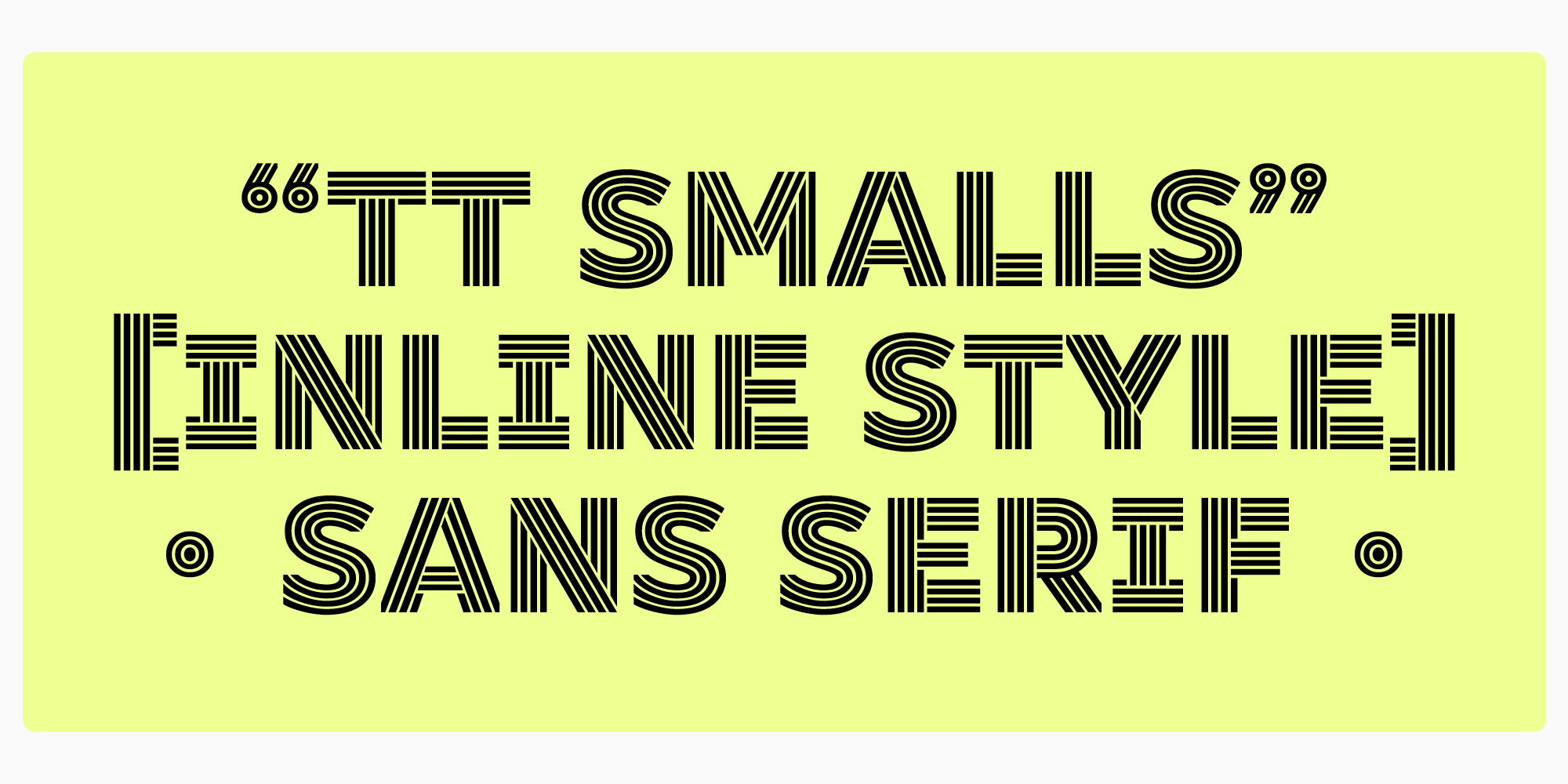 At First Sight: Stylish Fonts for Headlines and Displays