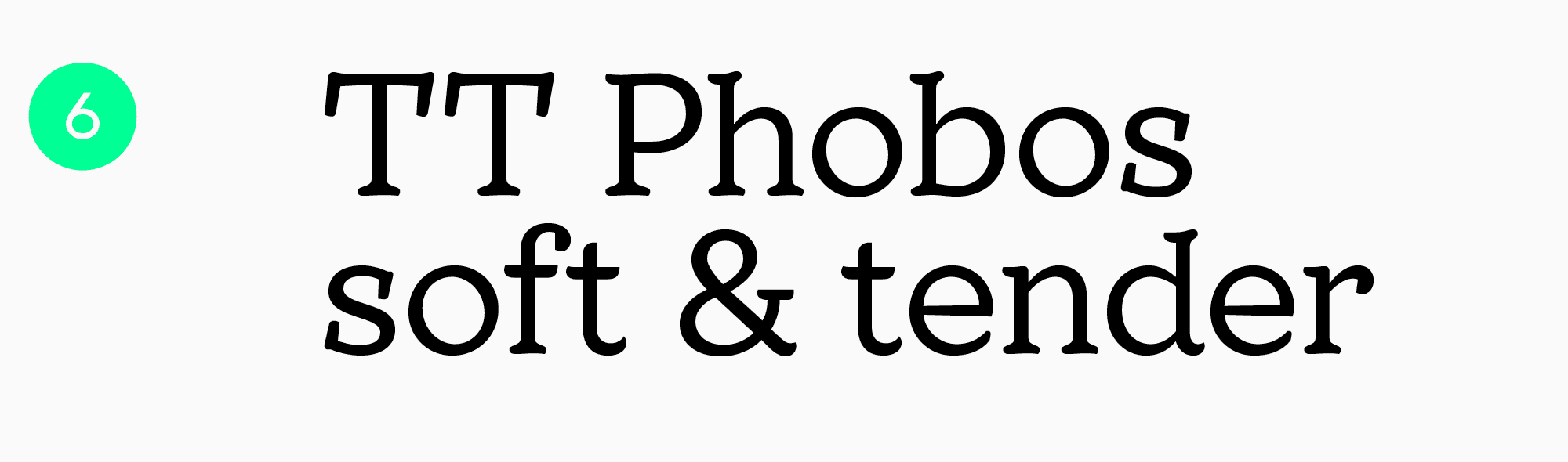 title page fonts TT Phobos