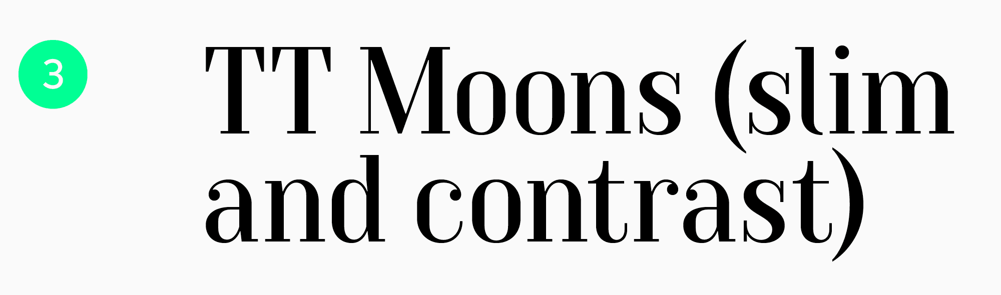 топ шрифтов для заголовков TT Moons