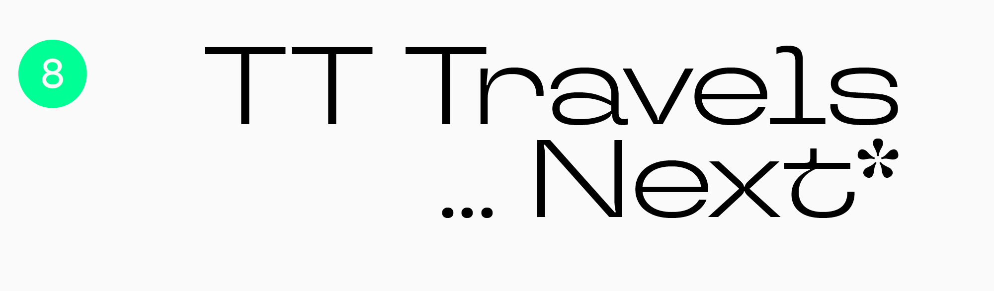 best packagin fonts TT Travels Next