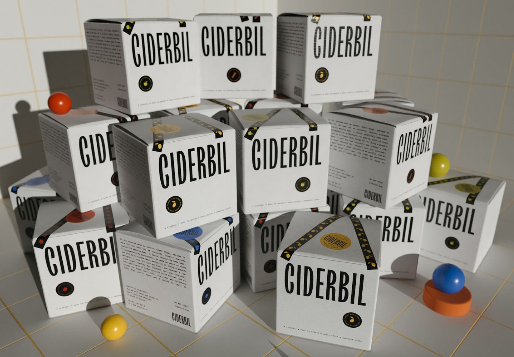 Packaging Fonts for Ciderbil drinks