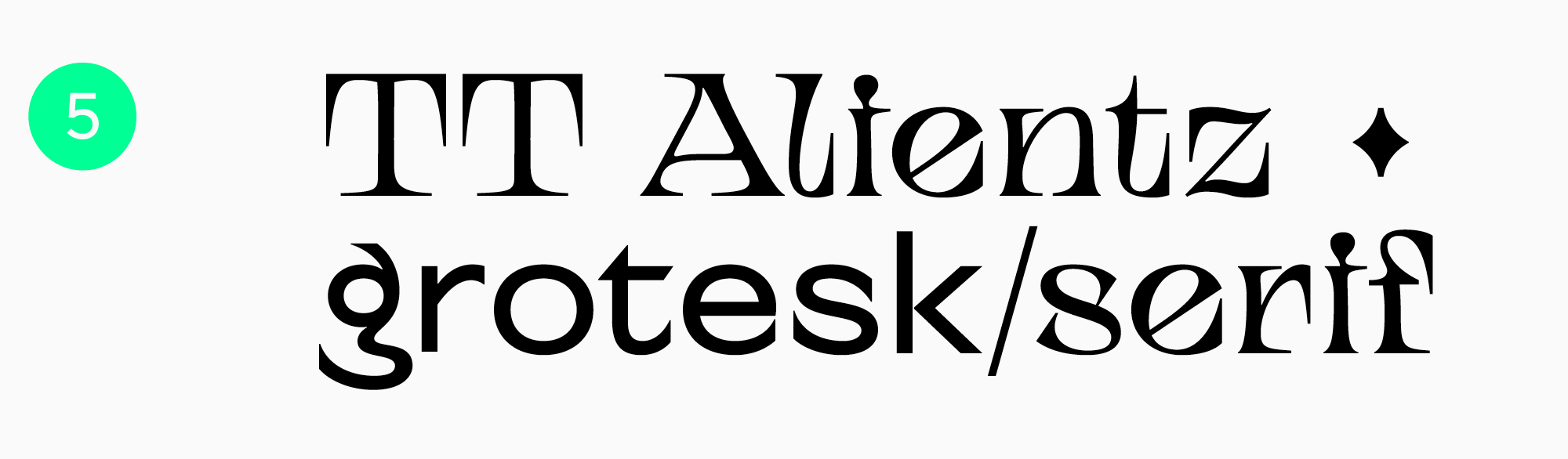 TT Alientz poster typeface