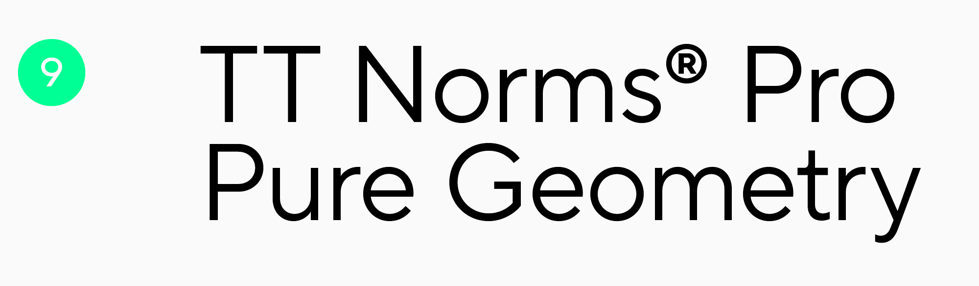 TT Norms Pro poster type fonts