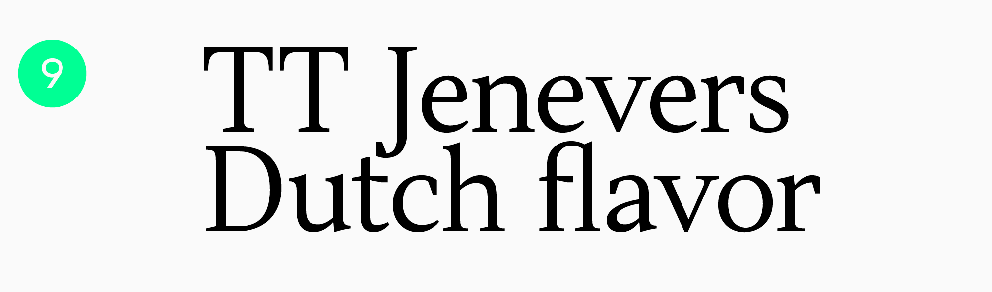 easiest font to read online TT Jenevers