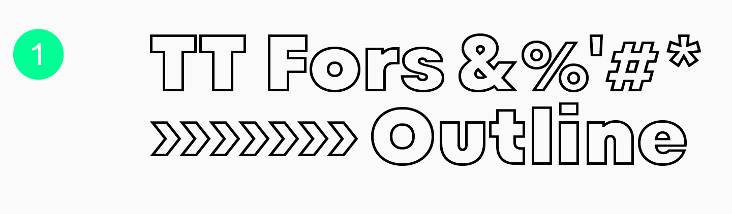 15 Best Outline Fonts Approved by Designers in 2024 | TypeType®