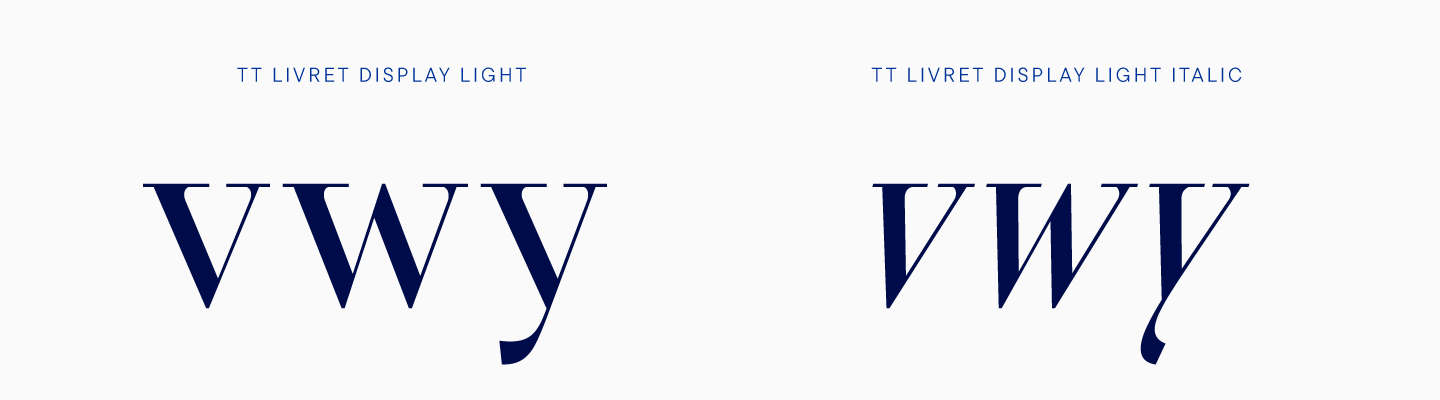 Creation of a modern serif TT Livret