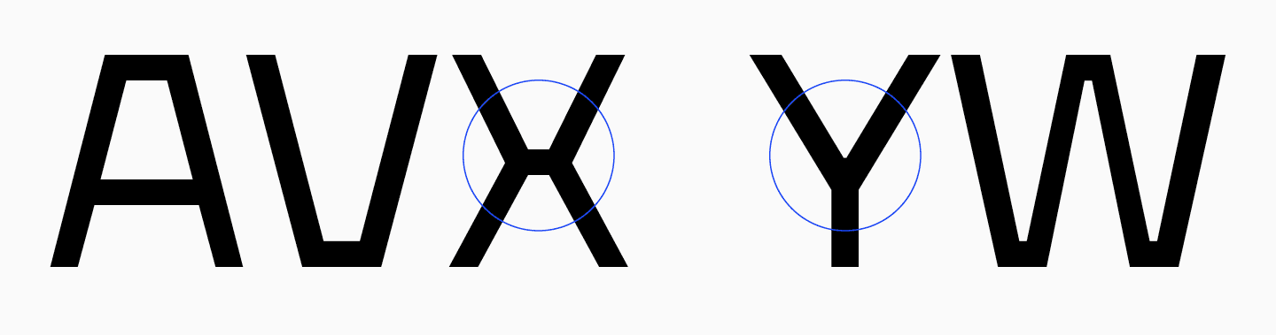 Caracteres triangulares
