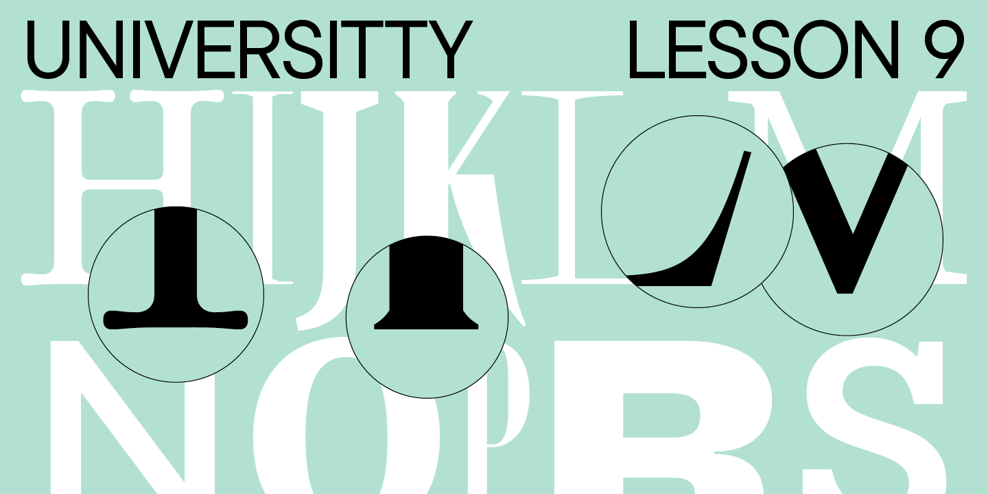 UniversiTTy: Lesson 9. Uppercase Characters. Detailed Contour Refinement