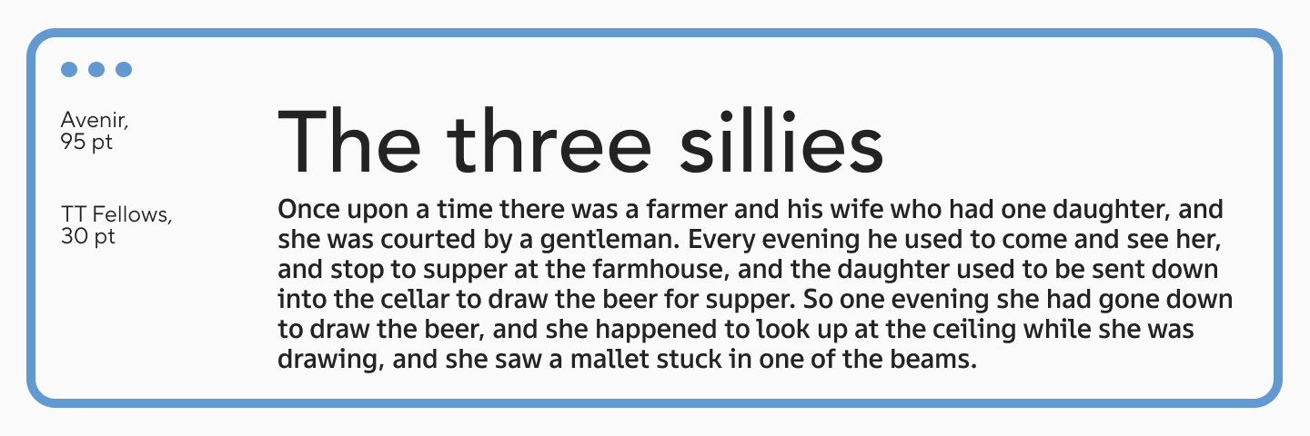 Headline &mdash; Avenir, Text &mdash; TT Fellows