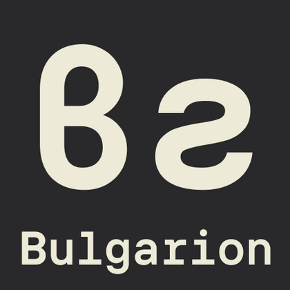 The Bulgarian (lat) fonts selection
