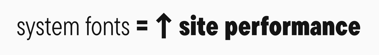 Use System Fonts