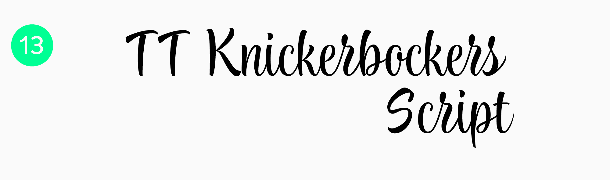 TT&nbsp;Knickerbockers Script