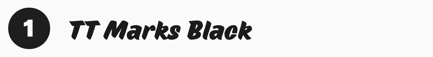 TT&nbsp;Marks Black
