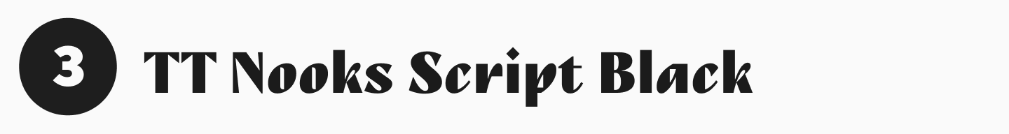TT&nbsp;Nooks Script Black