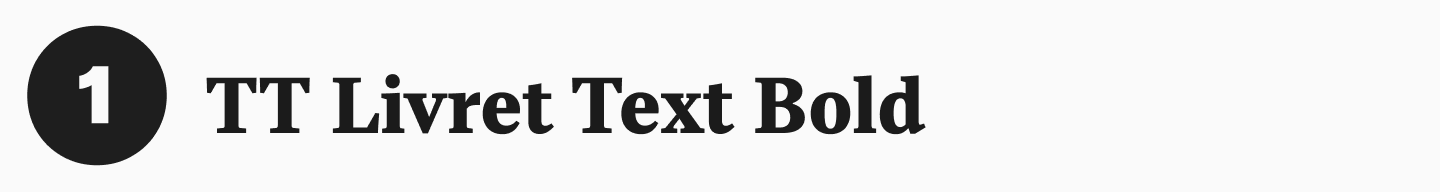 TT&nbsp;Livret Text Bold