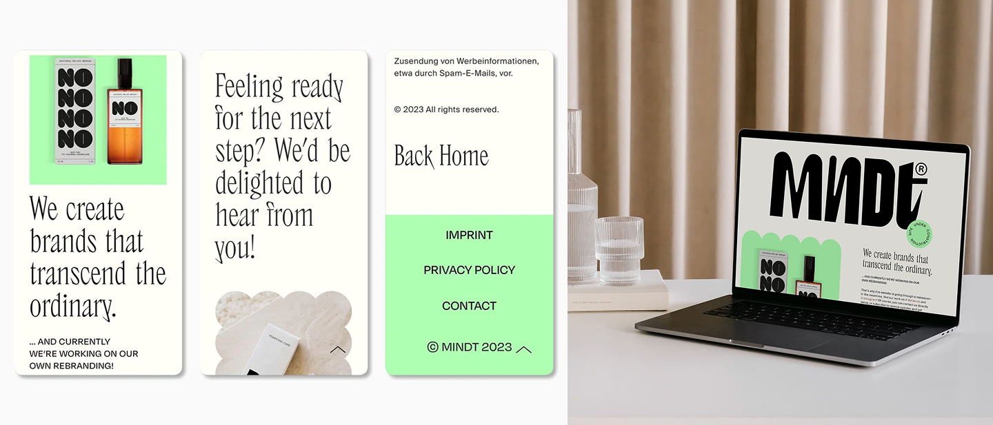 Beispiele f&uuml;r den Einsatz fetter Typografie