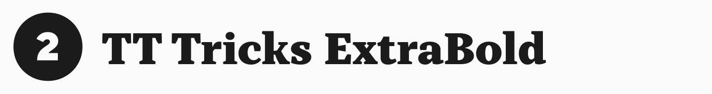 TT&nbsp;Tricks ExtraBold