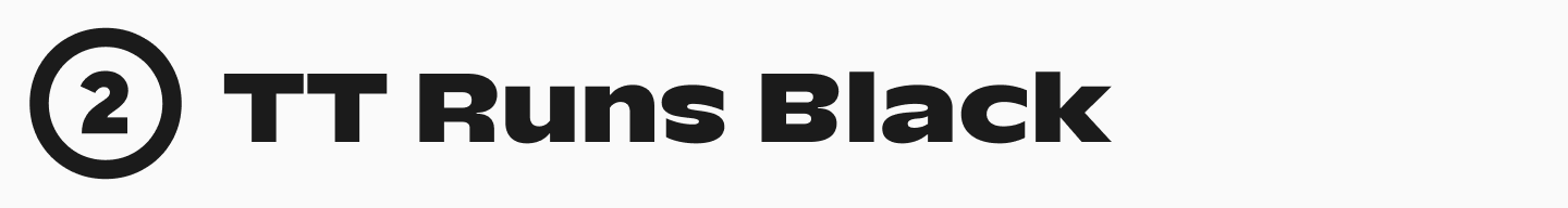 TT&nbsp;Runs Black