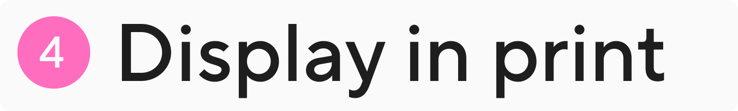 Korrekte Darstellung im&nbsp;Druck