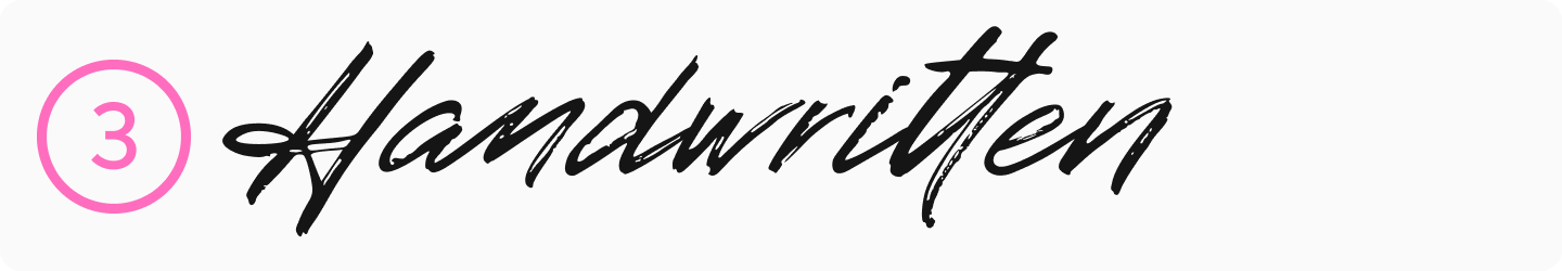 Arten von Schriftarten f&uuml;r Visitenkarten